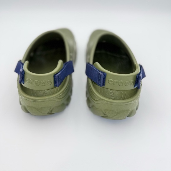 Crocs Offroad Sport NEW Clog Army Green Blue Unisex Men’s Sz 10 Women’s 12 - Picture 2 of 5